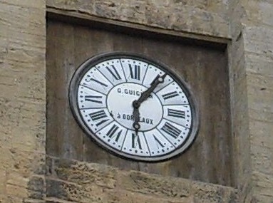 Clock on Cathédrale Saint-Sacerdos de Sarlat, Sarlat, France