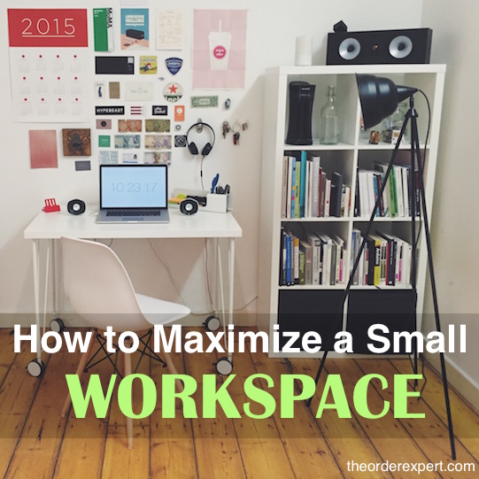 Organizing Tip: How to Maximize a Small Workspace