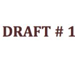 Image of phrase "Draft #1"