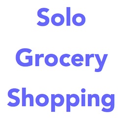 Image of phrase Solo Grocery Shopping