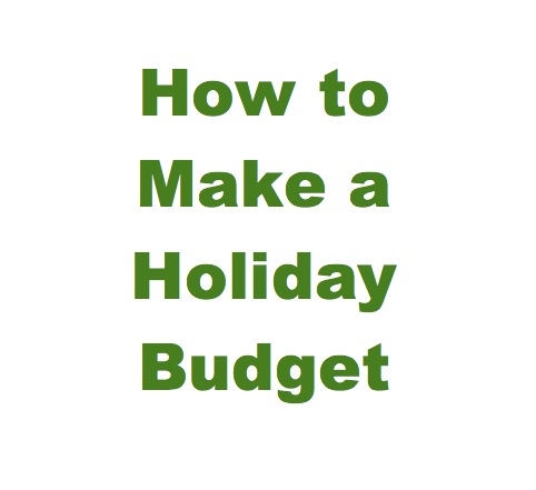 Organizing Tip: How to Make a Holiday Budget