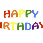 Image of phrase, "Happy Birthday"