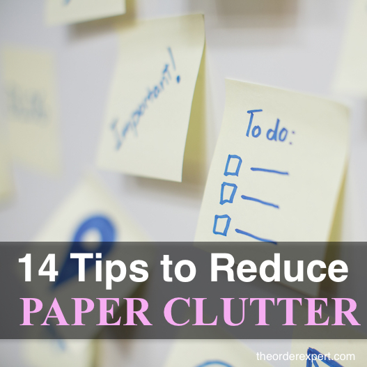 14 Tips to Reduce Paper Clutter