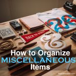Collection of miscellaneous items on a table