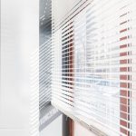 Venetian blinds on a window