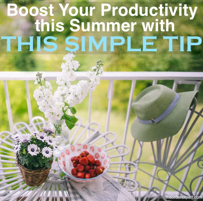 Boost Your Productivity This Summer with This Simple Tip