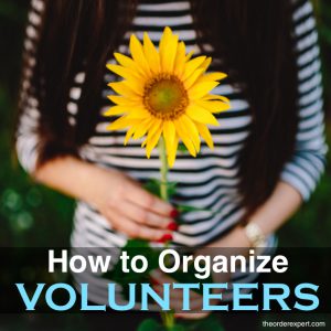 How to Organize Volunteers