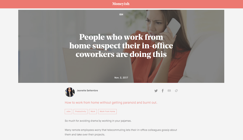 People who work from home suspect their in-office coworkers are doing this