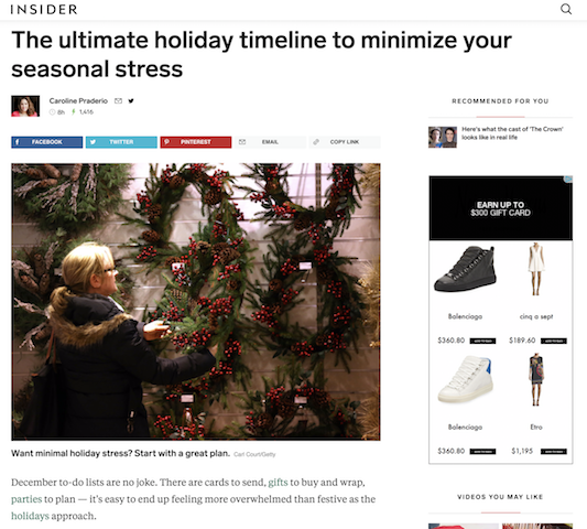 The ultimate holiday timeline to minimize your seasonal stress