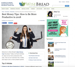 WiseBread Best Money Tips How to Be More Productive in 2018