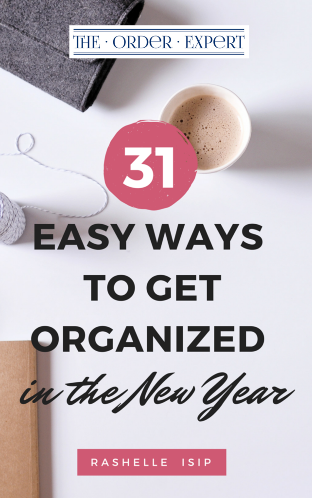 31 easy ways to get organized in the new year cover