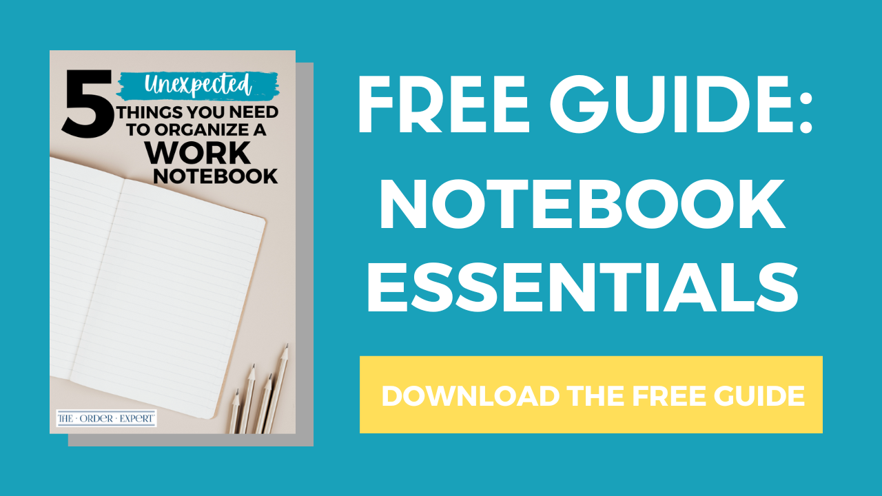 5 Unexpected Things You Need to Organize a Work Notebook Mockup