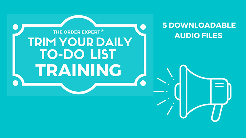 The Order Expert's Trim Your Daily Todo List announcement